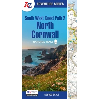 Afbeelding van A Z Adventure Series South West Coast Path 2 North Cornwall