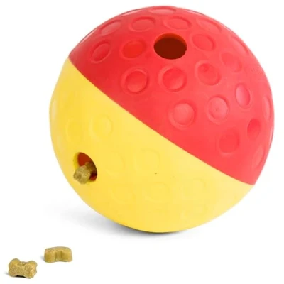 Afbeelding van Nina Ottosson Dog Treat Tumble Rood / Geel 13X13X13 CM
