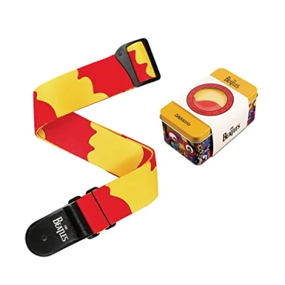 Afbeelding van D&#039;Addario 50BTYS01 the Beatles Yellow Submarine Anniversary Guitar Strap Tin Paul gitaarband