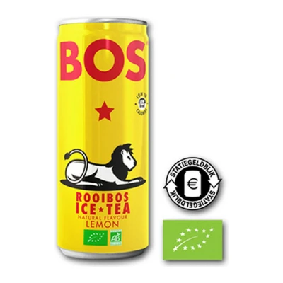 Afbeelding van BOS Ice Tea Lemon Bio Blik 12 x 250 ml