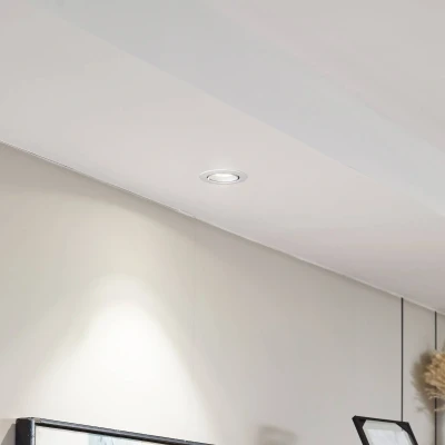Afbeelding van Arcchio Harcos LED downlight, wit, Ø 8 cm, 4.000K