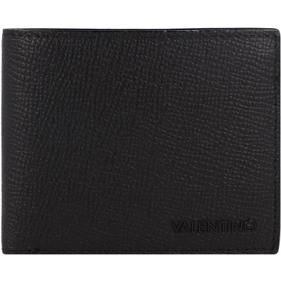 Afbeelding van VALENTINO Leren Kaarthoes Chico Wallet Fango Grijs