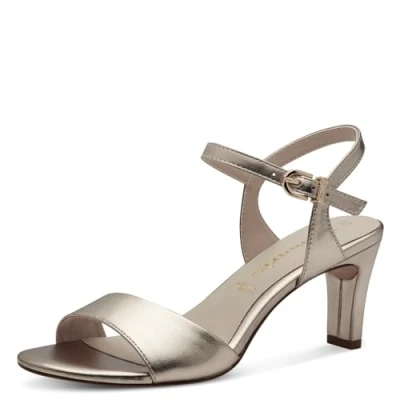 Image de Tamaris Sandales à talons pour femme 1 28008 42, Or clair., 40 EU