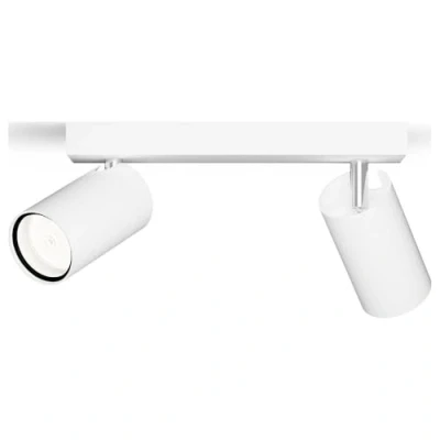Image de Philips Idris Spot Plafondspot Spatwaterdicht IP44 5W Wit Badkamerlamp Twee lichtpunten Alleen geschikt voor LED spots