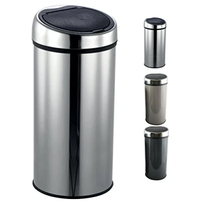 Image de Msv poubelle touch de cuisine 30l inox