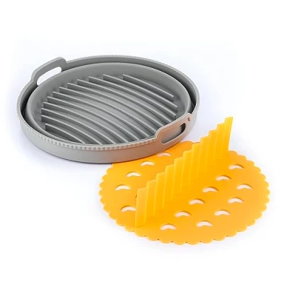 Afbeelding van Opvouwbaar siliconen mandje voor airfryer Fliynner InnovaGoods