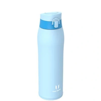 Afbeelding van Super Sparrow thermosfles, roestvrij staal, 950 ml, BPA vrij, bevat 2 deksels met rietje en sportdeksel