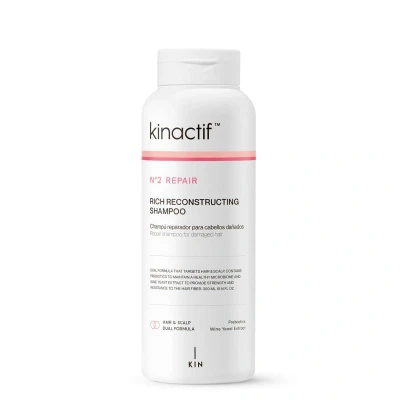 Afbeelding van Kin Cosmetics Kinactif Energy No.2 Repair Rich Reconstructing Shampoo 300ml Voor Beschadigd Haar