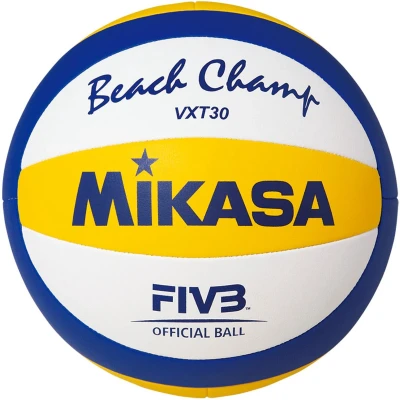 Afbeelding van Mikasa Volleyball VXT30 FIVB Beach Unisex Synthetisch Replica Game Ball Blauw/Geel/Wit Maat 5