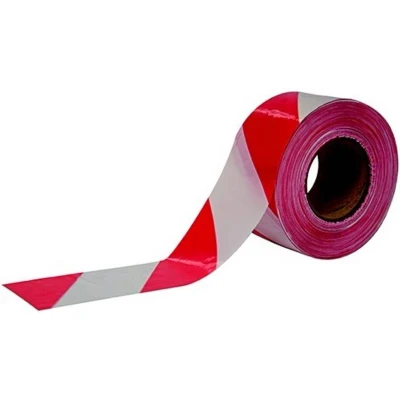 Afbeelding van Cimco 182782 Werkzeuge Afzetlint rood/wit (l x b) 500 m 75 mm