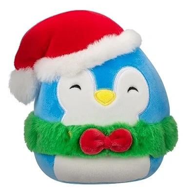 Afbeelding van Squishmallows Puff Blue Penguin With Wreath And Hat 19cm Plush