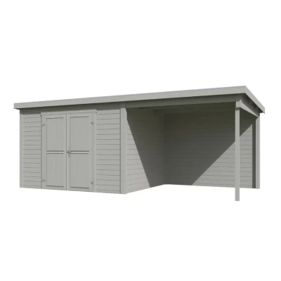 Afbeelding van Tuinhuis Kjeld 550x250 cm Platinum Grey Gecoat