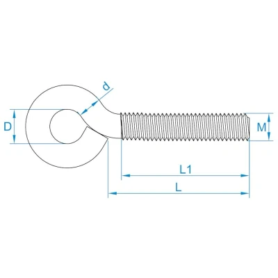 Afbeelding van Gebuvolco Schroefogen Verzinkt M10x60x15mm