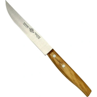 Afbeelding van Eikaso Solingen Steakmes Glad Lemmet 12 cm Olijfhouten Heft