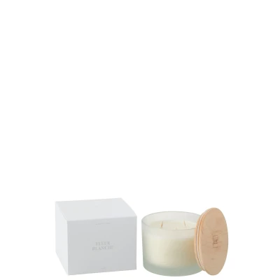 Afbeelding van J Line Geurkaars Accords Essentiels Fleur Blanche 28H