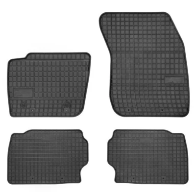 Afbeelding van FROGUM 543008 Vloermatset Rubber voor en achter 4 Zwart Op maat gemaakt FORD: Mondeo 5 Kombi,
