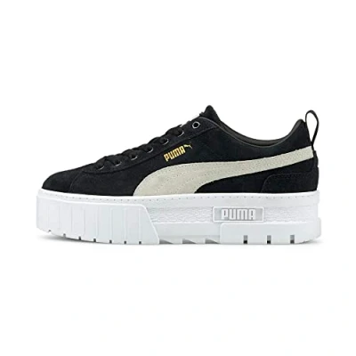 Afbeelding van Puma Mayze Sneakers laag, Dames, Maat: 40.5, Black/white Schoenen