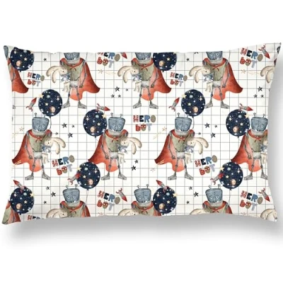 Afbeelding van Kussensloop voor Kinderen van 40x60 cm OEKO TEX Katoen Zacht en Comfortabel Kussenhoes Kind Ideaal de Kinderkamer 10 Kleuren