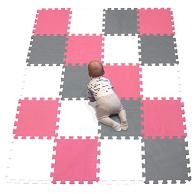 Afbeelding van YIMINYUER® 20 stuks (30 cm x 30 1 per stuk), schuimrubberen puzzelmat voor kinderen, spel baby&#039;s, plaat, vloermat R01R09R12G301020