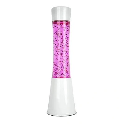 Afbeelding van Lavalamp Wit Met Glitterhartjes