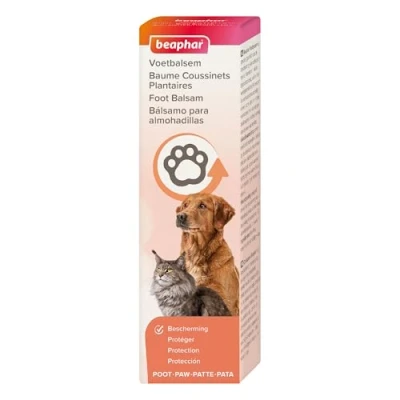 Afbeelding van BEAPHAR Hondenkussen Balsem met theeboomolie, glycerine &amp; bijenwas Verzacht kussen/snuit strijd tegen spleten, beschermt kou/warmte/irritatie, 40 ml