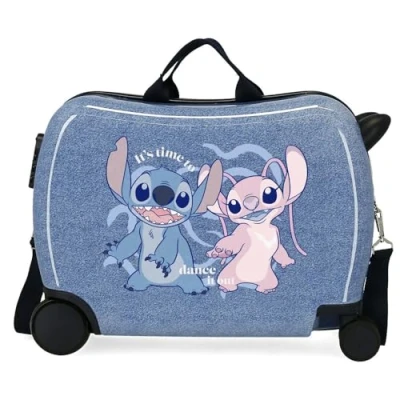 Afbeelding van Disney Stich Dance it Out kinderkoffer, blauw, 50 x 38 20 cm, stijf, ABS, combinatiesluiting aan de zijkant, 34 l, 1,8 kg, 2 wielen, handbagage, Talla única,