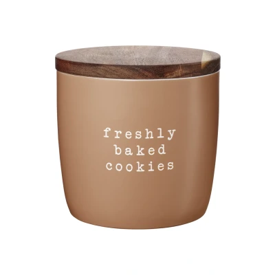 Afbeelding van Asa Hey voorraaddoos met deksel D15cm H14.5cm &#039;freshly baked cookies&#039;