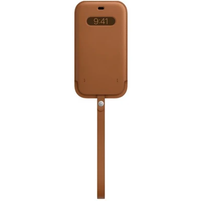 Afbeelding van Apple Hoesje Met Koord Geschikt voor iPhone 12 Pro Max Leather Sleeve smartphone bruin