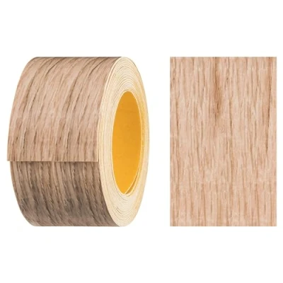 Afbeelding van haggiy Melamine randband, zelfklevend, 40 mm x 5 m, randband voor meubels, veilige grip zonder strijken, zang, fineer planken/panelen van beukenhout Sonoma
