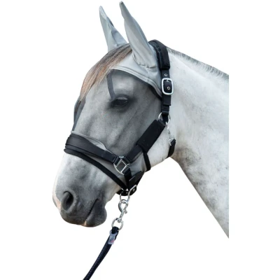 Afbeelding van HKM Vliegenmasker Premium Moddergrijs Pony