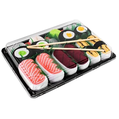 Afbeelding van Rainbow Socks Man Vrouw Sushi Box Tamago Tonijn 3x Maki 5 Paar, Veelkleurig, 36 40 EU
