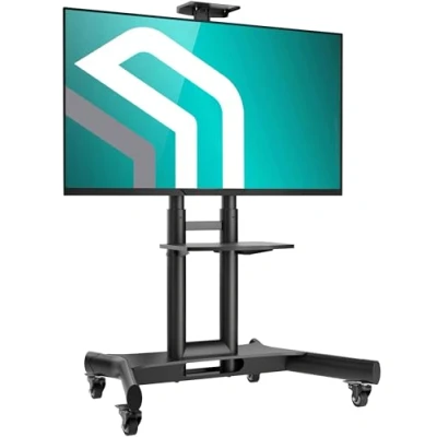 Afbeelding van ONKRON Mobiele TV standaard op Wielen In Hoogte Verstelbaar Geschikt voor 40&quot; tot 70&quot; Schermen