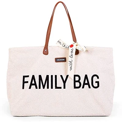 Afbeelding van Childhome Family Bag Luiertas Teddy Ecru