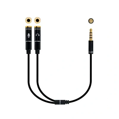 Afbeelding van Audio Jack (3.5 mm) Splitter Cable NANOCABLE 10.24.1202 White Black