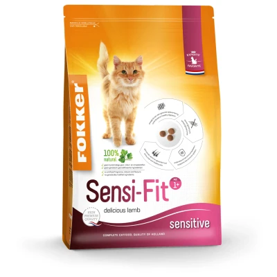 Afbeelding van 3x Fokker Sensi Fit Kattenvoer 2,5 kg