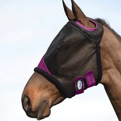 Afbeelding van Weatherbeeta Vliegenmasker Comfitec Durable Mesh Zwart/Paars XFull