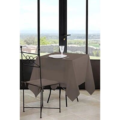 Afbeelding van Lovely Casa N214689003 tafelkleed Nelson polyester taupe 180 x cm
