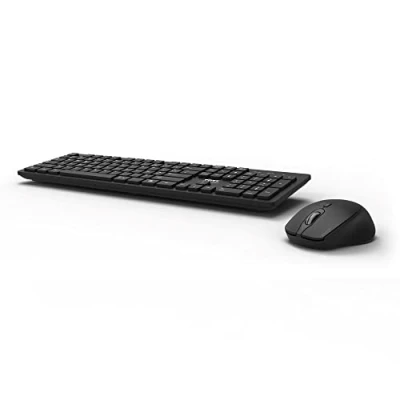 Afbeelding van Port Designs 900906 FR toetsenbord Inclusief muis Kantoor RF Draadloos AZERTY Frans Zwart