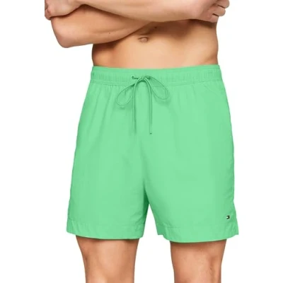 Afbeelding van Tommy Hilfiger Zwemshorts voor heren, middelgroot, met trekkoord, Weelderige jade, S, jade