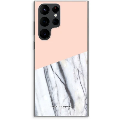 Afbeelding van Case Company® hoesje geschikt voor Samsung Galaxy S22 Ultra A touch of peach Soft Cover Telefoonhoesje Bescherming aan alle Kanten en Schermrand