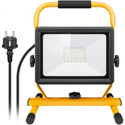Afbeelding van Goobay LED bouwspot met statief, 50 W 4250 lm en koud wit licht (6500 K), geschikt voor binnen buiten (IP65)