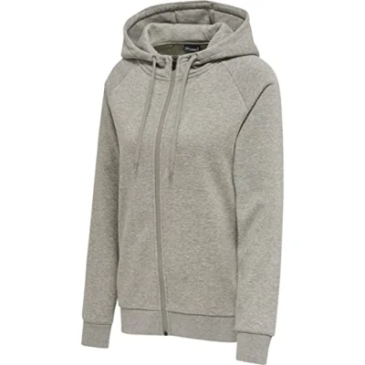 Afbeelding van Hummel Classic Sweater met rits, Dames, Maat: Medium, Grey melange