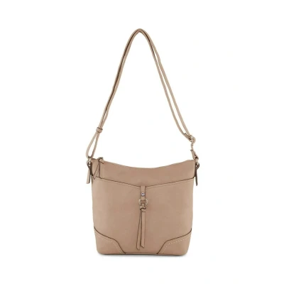 Afbeelding van TOM Tailor MIT 2TONEEFFEKT Schoudertas taupe taupe, Dames, Maat: One Size,