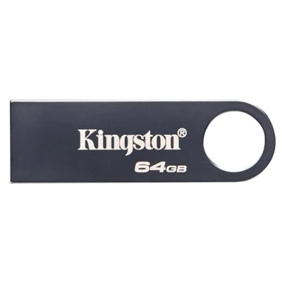 Image de Kingston DataTraveler SE9 Gen 3 64Go 220MB/s Métal Clé USB 3.2 1 Nickel foncé