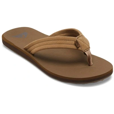 Afbeelding van Quiksilver Carver CORE Teensandalen tan, Heren, Maat: 47, Tan Veloursleer