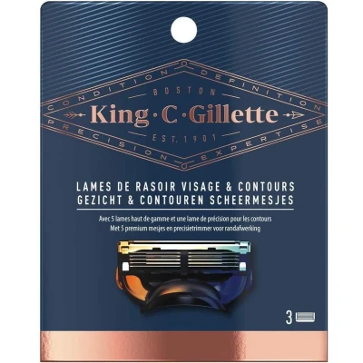 Afbeelding van King C. Gillette Scheermesjes 3 Stuks