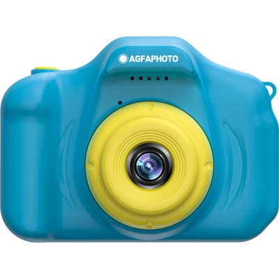 Afbeelding van AGFA Photo Realikids Cam Mini Appareil pour Enfant, HD 720p, Ecran LCD 2, Batterie Lithium Bleu et Jaune