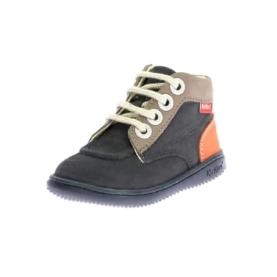 Afbeelding van Kickers Iconic Babyschoenen voor kinderen, Maat: 20, Marine Leer