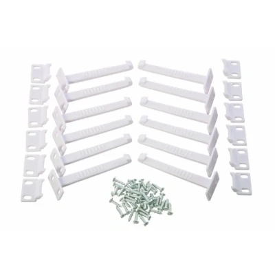 Afbeelding van Dreambaby Veiligheidshaakjes Keukenkastjes Kinderbeveiliging voor Kasten Kastslot Kast Beveiliging Baby Eenvoudig te Monteren Kind 12 STUKS