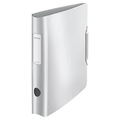 Image de Leitz ordner active style, 180 grad, 60 mm, arktik weiá din a4, runder rcken, aus pp, gebrstete oberflche, innen silber, mit au